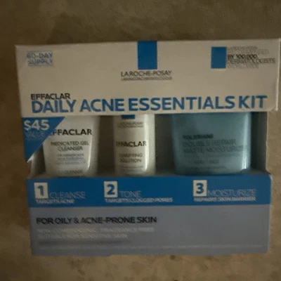 Новый La Roche Posay Effaclar Ежедневный Набор Основ для Акне 2 Месяца Поставка Срок годности 01/2027 - Изображение 1 из 3