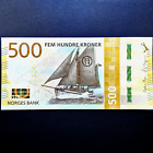 Norway 2018 - Ship - UNC Banknote - 500 Kroner Money
