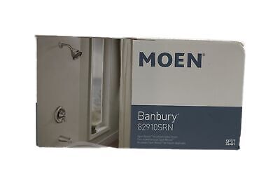 MOEN Banbury Single-Handle 1-Spray 1.75 GPM Tub/Shower Faucet Brushed Nickel • 74.95$