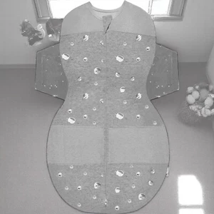 Baby Sleep Swaddle Happiest Baby Snoo Sack Swaddle Size 4-6 Months Grey Star - Picture 1 of 7