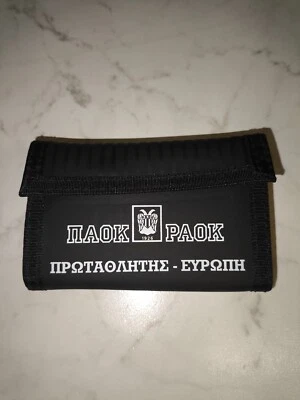VINTAGE - PAOK Champions of Europe Wallet - 90s Memorabilia - Brand New & Unused - Image 1 of 4