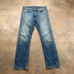 LEVI'S 514 Jeans Mens (32 Inch Waist) (32 Inch Leg) Regular Fit Blue - Picture 1 of 16