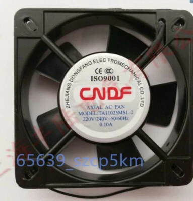 CNDF TA11025MSL-2 Industrial cooling fan 2-Wire 220V 0.10A 120*120*25mm - Image 1 of 3
