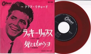 CLIFF RICHARD: Lucky Lips - JAPANESE 7" RED VINYL: VERY GOOD PLUS+ - Picture 1 of 5