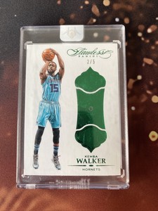 2015-16 Flawless Emerald 2/5 Kemba Walker Charlotte Hornets 