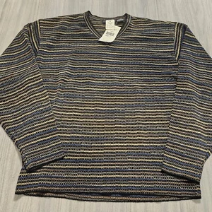Vintage Jhane Barnes NWT Men's Sweater Colorful L Wool Blend Grandpa Coogi Like - Picture 1 of 6
