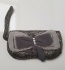 Next grey tone bead small embellished  wristlet Bag. New withought tag.