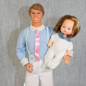 BARBIE KEN MATTEL Doll Heart Family Father & Son Vintage Fashion 1980s Dressed - Bild 1 von 17