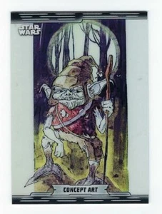 2019 TOPPS STAR WARS CHROME CONCEPT ART #CA-9 YODA THE EMPIRE STRIKES BACK - Picture 1 of 1