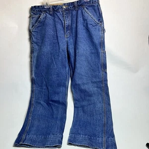 Jeans Duluth Trading Company blu denim uomo taglia 38x28 *orlo personalizzato - Foto 1 di 12