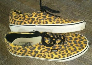 Vans Cheetah Print Canvas Lace up Sneakers Men size 8 Women size 9.5 - Picture 1 of 4