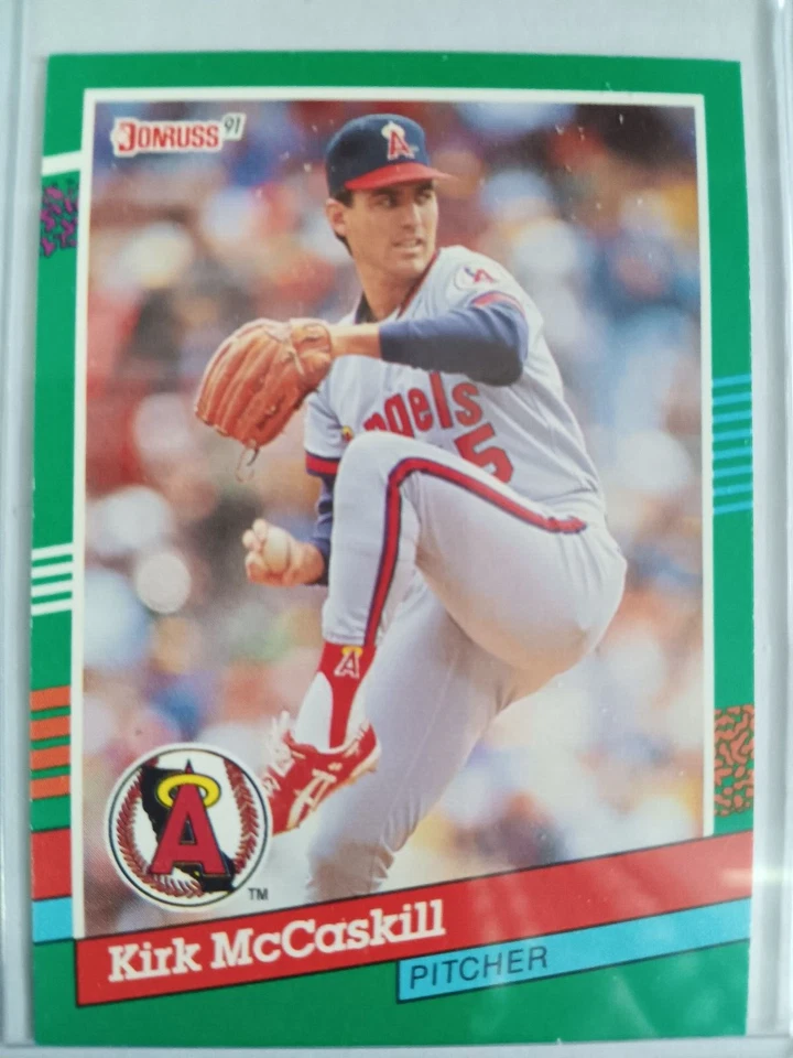 KIRK McCASKILL ANGELS 1991 DONRUSS SERIES 2 BASEBALL CARD #637 - Image 1 of 1
