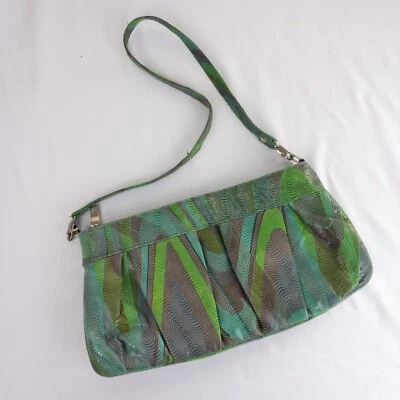 J Renee Bolso de Hombro Cartera Mujer Verde Retro Hippie Colorido Y2K Boho Divertido Foto 1 de 4