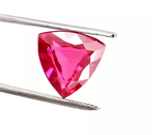 Natural Trillion Cut 10.60 Ct Pink Spinel Loose Certified Gemstone - Picture 1 of 11