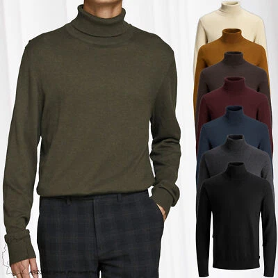 Sudadera suéter fino de cuello vuelto de hombre JACK & JONES LANGARM JJEEMIL - Imagen 1 de 2