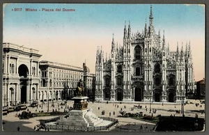 Postal a color Milán / Milán: Piazza del DUOMO, 1924 - Imagen 1 de 2
