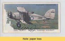 1938 Player's Aircraft of the Royal Air Force Tobacco Westland Wapiti READ 0a1