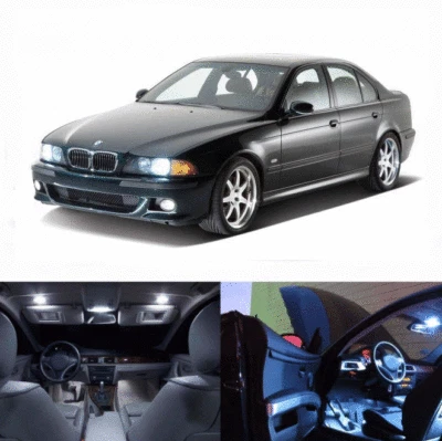 LED White Lights Interior License Package Kit For BMW M5 2000-2007 (10pcs) Foto 1 de 4