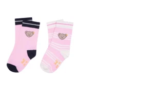 Steiff Socks IN Double Pack, Pink +Pink Striped gr.27/30 (110-116) - Bild 1 von 1