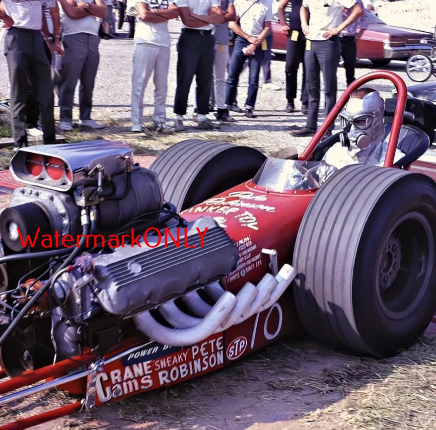 "Sneaky Pete" Robinson '60-е 427 SOHC "SlingShot" Топливный Драгстер ФОТО! #(3) - Изображение 1 из 2