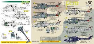 FCM48050 Westland Super Lynx Brasil/Portugal/UK decals 1/48 scale - Picture 1 of 2