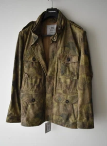 Woolrich Camo Green Cotton Hooded Field Jacket SZ Large Made in Moldova £650 - Picture 1 of 18
