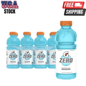 Gatorade Zero Sugar Sports Drink Glacier Freeze 20oz Bottles 8-Pack Hydration - Picture 1 of 7