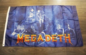 Megadeth Banner Flag 3x5' Heavy Metal Rock Band Music Fan Decor Man Cave Garage - Picture 1 of 4