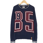 Tommy Hilfiger Hommes Pull Coton Bleu Taille M
