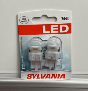SYLVANIA 7440 T20 LED White Mini Bulb Bright LED Bulb (Contains 2 Bulbs) NEW