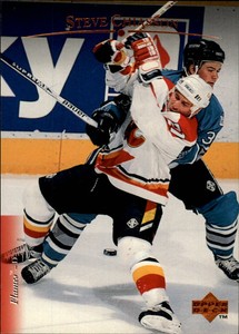 1995-96 Upper Deck Calgary Flames Hockey Card #10 Steve Chiasson