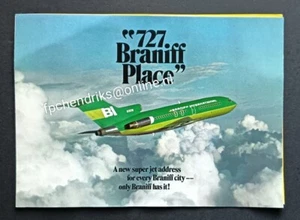 BRANIFF INTERNATIONAL INTRODUCTION BROCHURE BOEING 727 SYSTEM ROUTE MAP ca. 1966 - Picture 1 of 4