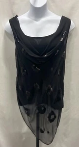 Timeless Naeemkha'sn women size 1X tank top with sequins. - Picture 1 of 8
