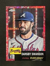 2022 Topps Platinum Dansby Swanson /5 Red Toile Refractor SSP