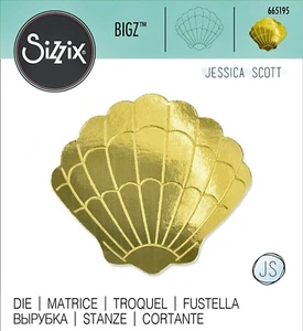 Sizzix Bigz Seashell #3 die #665195 Retail $22.99 designer Jessica Scott - Picture 1 of 5