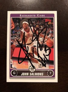 JOHN SALMONS 2005 TOPPS AUTOGRAPHED SIGNED AUTO BASKETBALL CARD 179 - Picture 1 of 1
