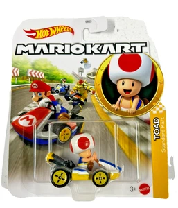 Hot Wheels Mario Kart - Toad Standard Kart Diecast Kart - Brandneu - Bild 1 von 1