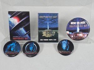 Independence Vintage Movie Promo Button Set - 1996 Alien ID4 Will Smith - Bild 1 von 6