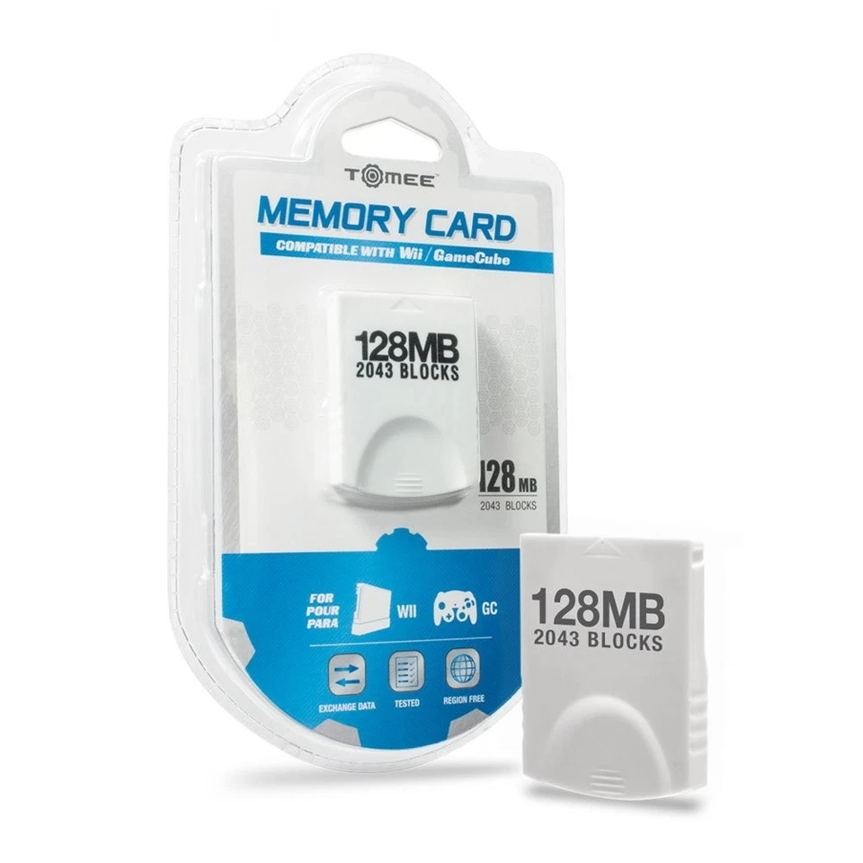 Tomee Memory Card 128MB for Wii GameCube - Immagine 1 di 3