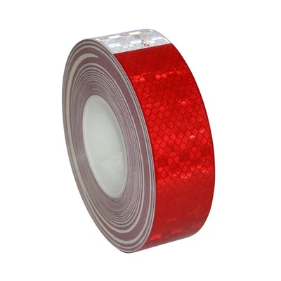 FindTape Microprismatic Reflective Conspicuity Tape: 2 in. x 50 yds. 11 in. Red  - Image 1 of 4