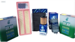 KIT TAGLIANDO 4 FILTRI UFI 4 LT SELENIA 5W30 PER FIAT 500 EURO 5 1.3 MJT 95CV - Picture 1 of 5
