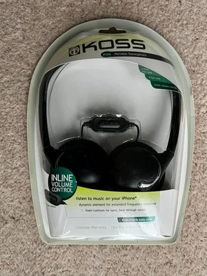 NEW  -  KOSS  Portable Stereophone headphones PTX6 - original sealed packaging - Image 1 of 3
