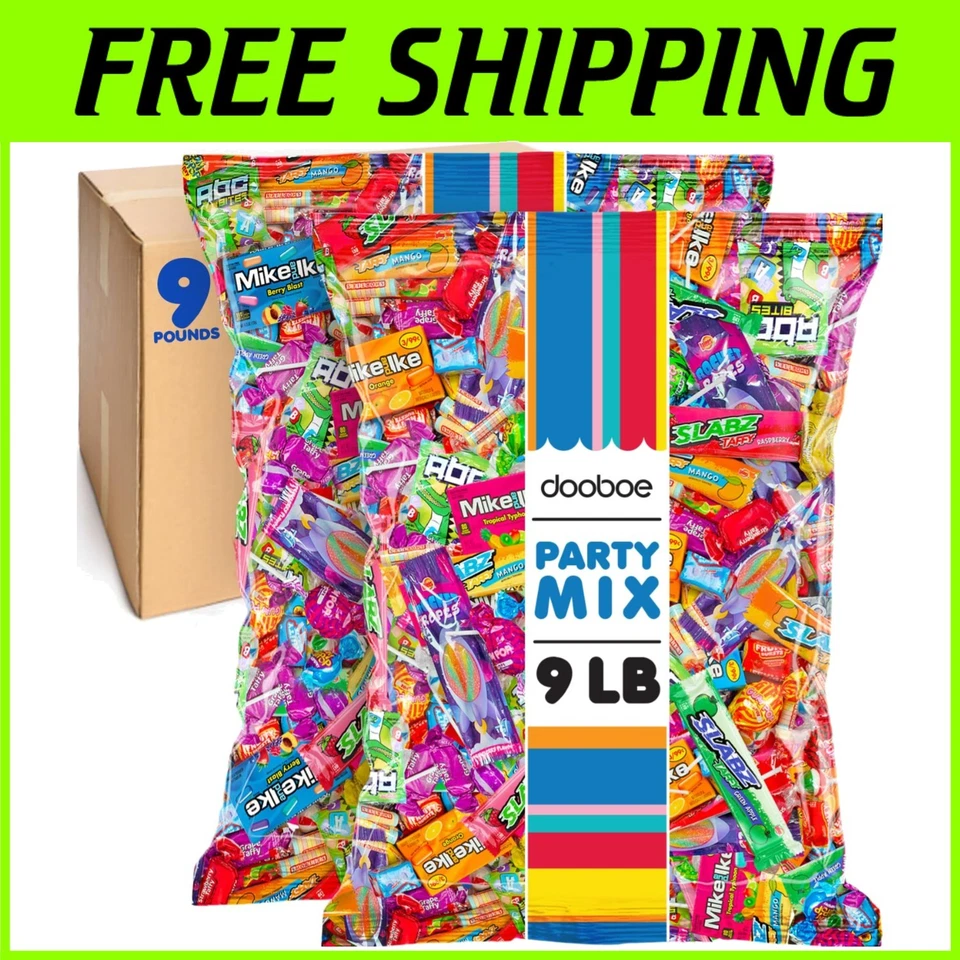 Mezcla de dulces a granel de 9 libras - Surtido de golosinas envueltas individualmente para cada ocasión Foto 1 de 4