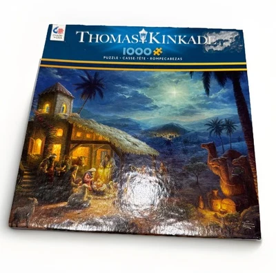 Ceaco - Thomas Kinkade - 假日 - 耶稣诞生 - 1000 件拼图  — 第 1/4 张图片