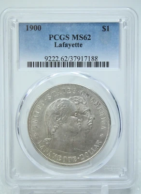 1900 Lafayette Dollar $1 PCGS MS62 #7188 - Image 1 of 4