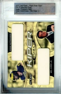 Leaf Flash Kiper 2022 doble Hutchinson Kiper Jr prueba pre-prod súper dorado 1/1 - Imagen 1 de 1