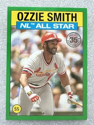 2021 Topps - 1986 Topps All-Star Baseball Ozzie Smith #86AS14 Green - Image 1 of 3