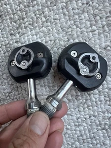 Speedplay Frog Pedals Clipless Set Vintage Black Silver Steel Road - Picture 1 of 14
