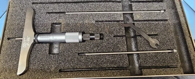 Starrett No. 445 Depth Micrometer, 3" Base, .001", 0-3" - Image 1 of 4