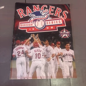 MLB Texas Rangers 1998 American Division Series Souvenir Program  - Picture 1 of 1